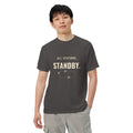 All Stations, Standby ATC t-shirt – aircraft in a holding pattern, heavyweight garment-dyed tee