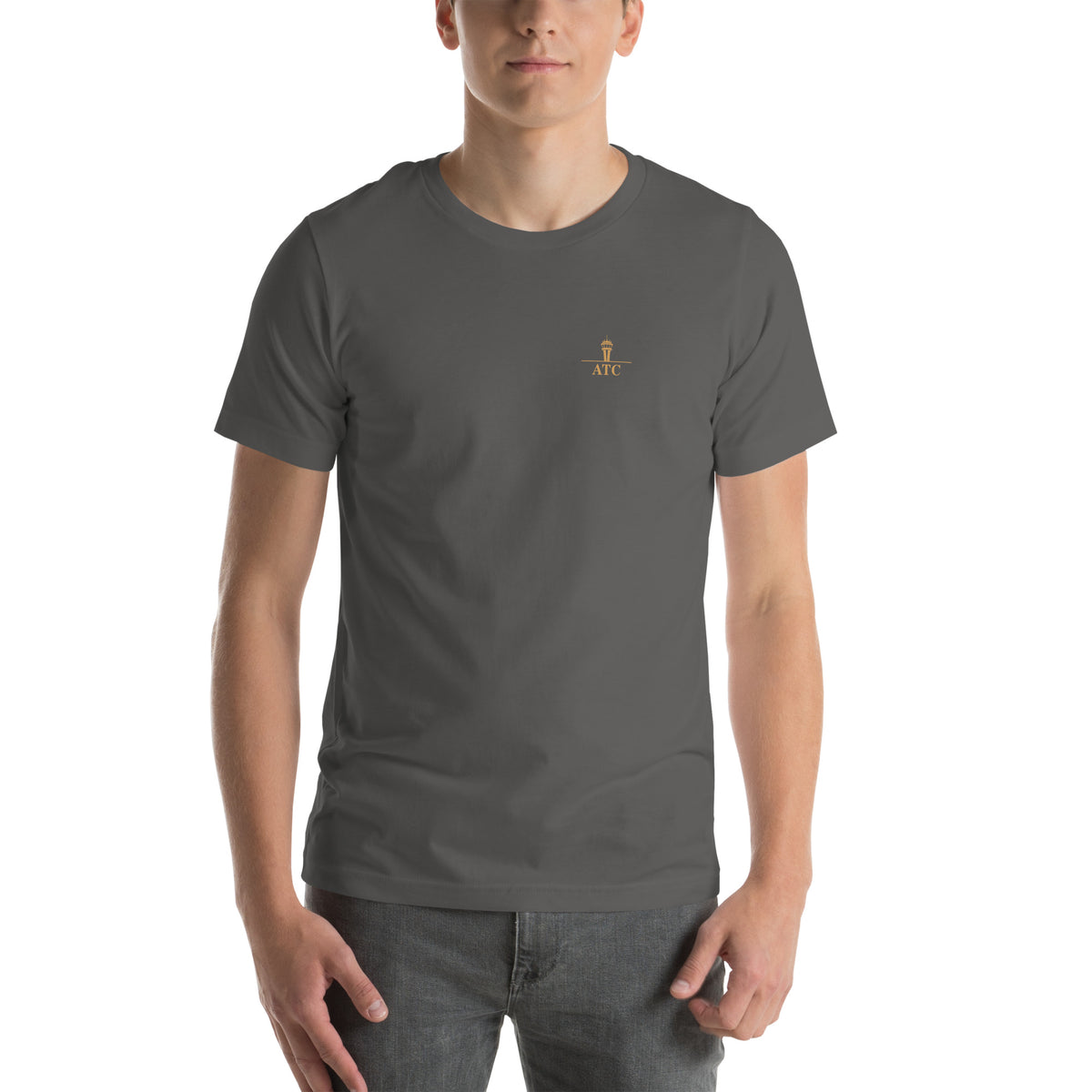Air traffic control t-shirt Night Shift Edition – vintage tower, radar and short-final back print
