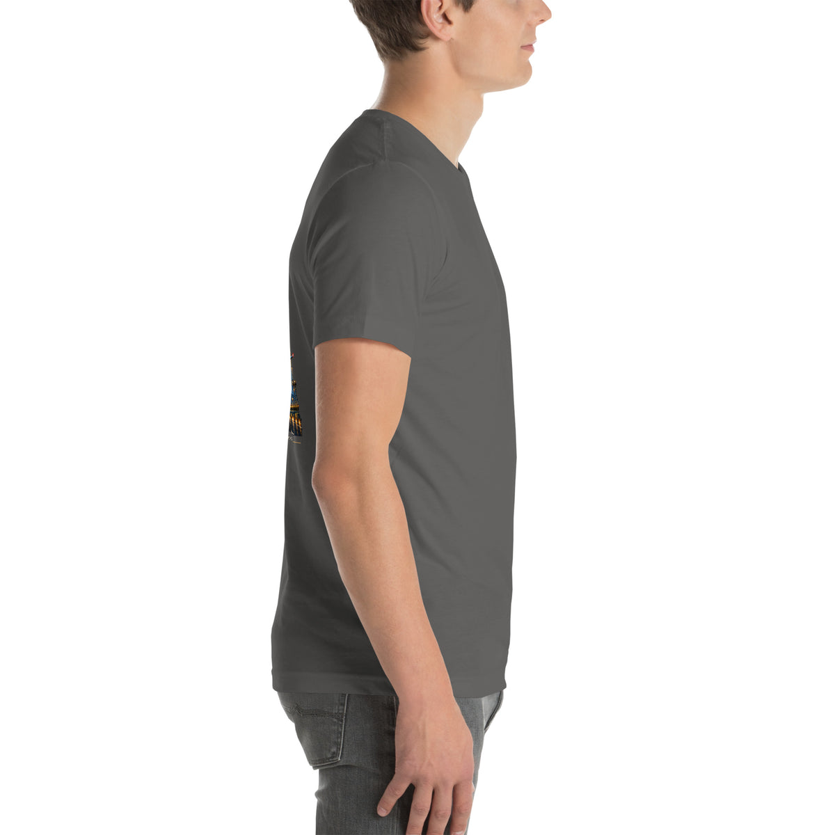 Air traffic control t-shirt Night Shift Edition – vintage tower, radar and short-final back print