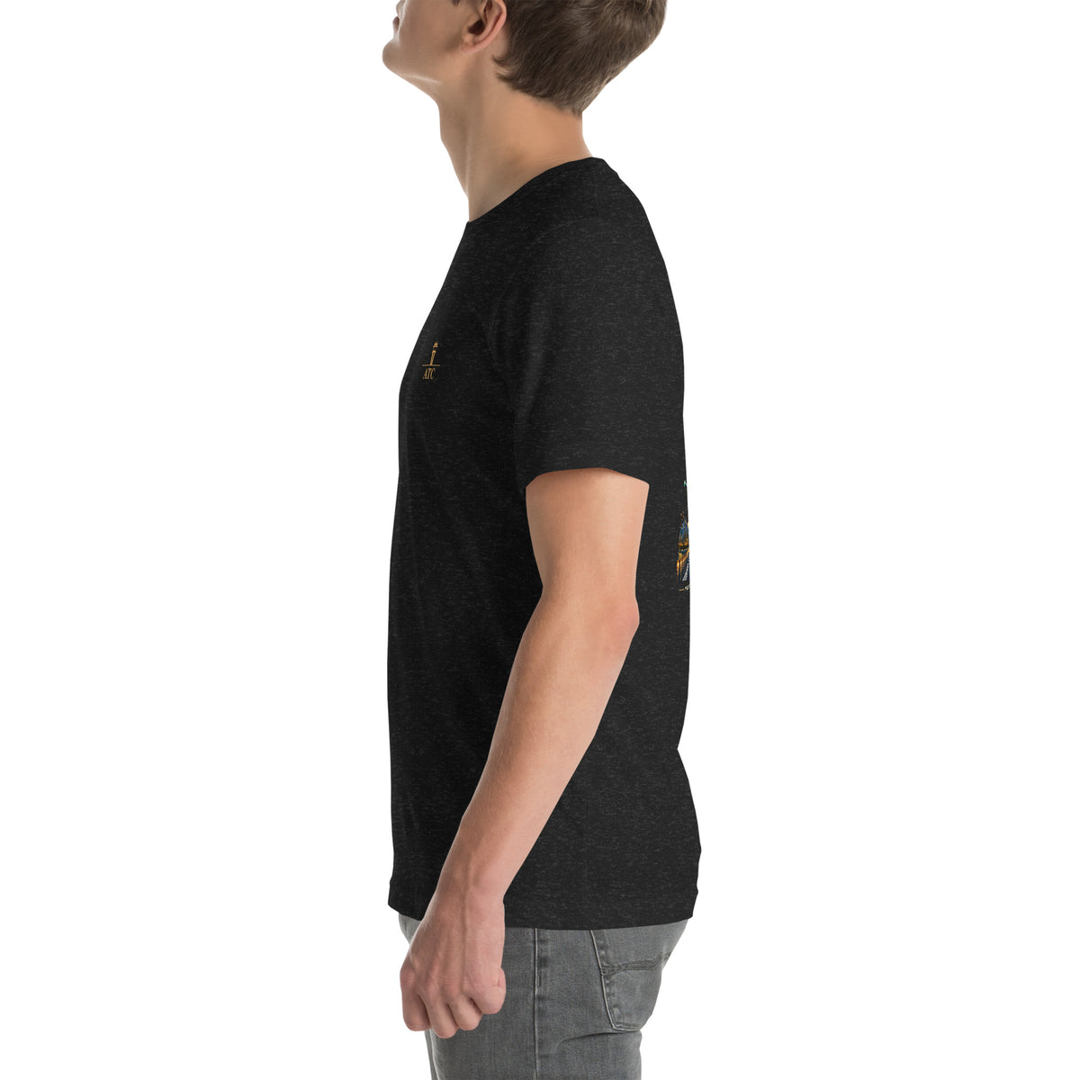 Air traffic control t-shirt Night Shift Edition – vintage tower, radar and short-final back print