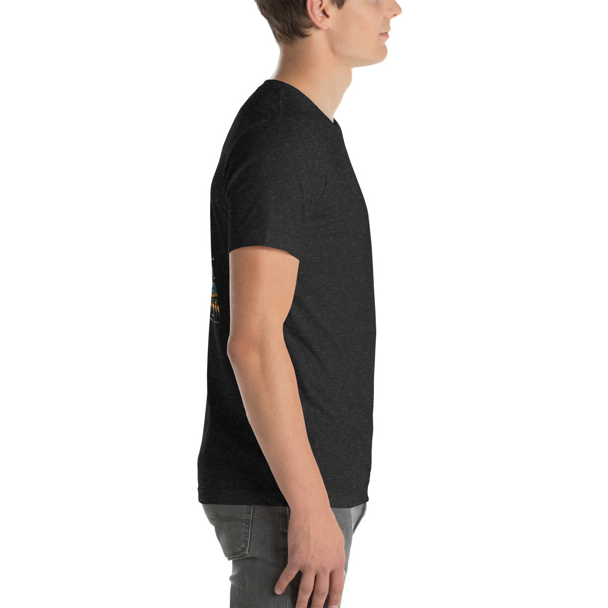 Air traffic control t-shirt Night Shift Edition – vintage tower, radar and short-final back print