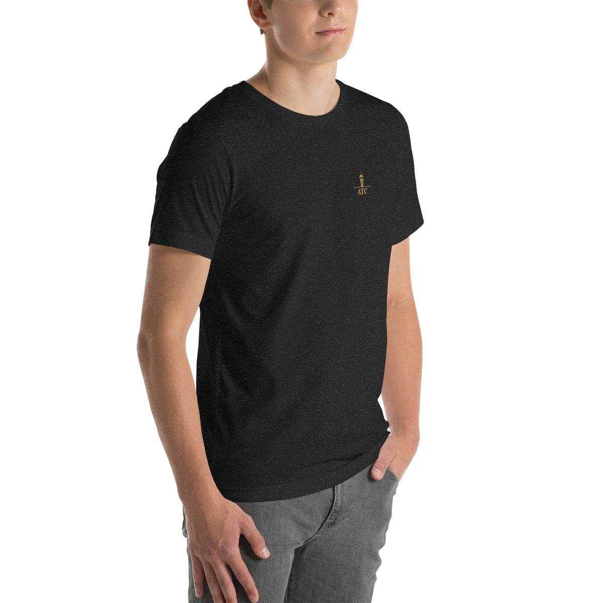 Air traffic control t-shirt Night Shift Edition – vintage tower, radar and short-final back print