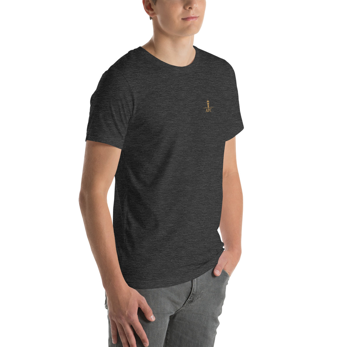 Air traffic control t-shirt Night Shift Edition – vintage tower, radar and short-final back print