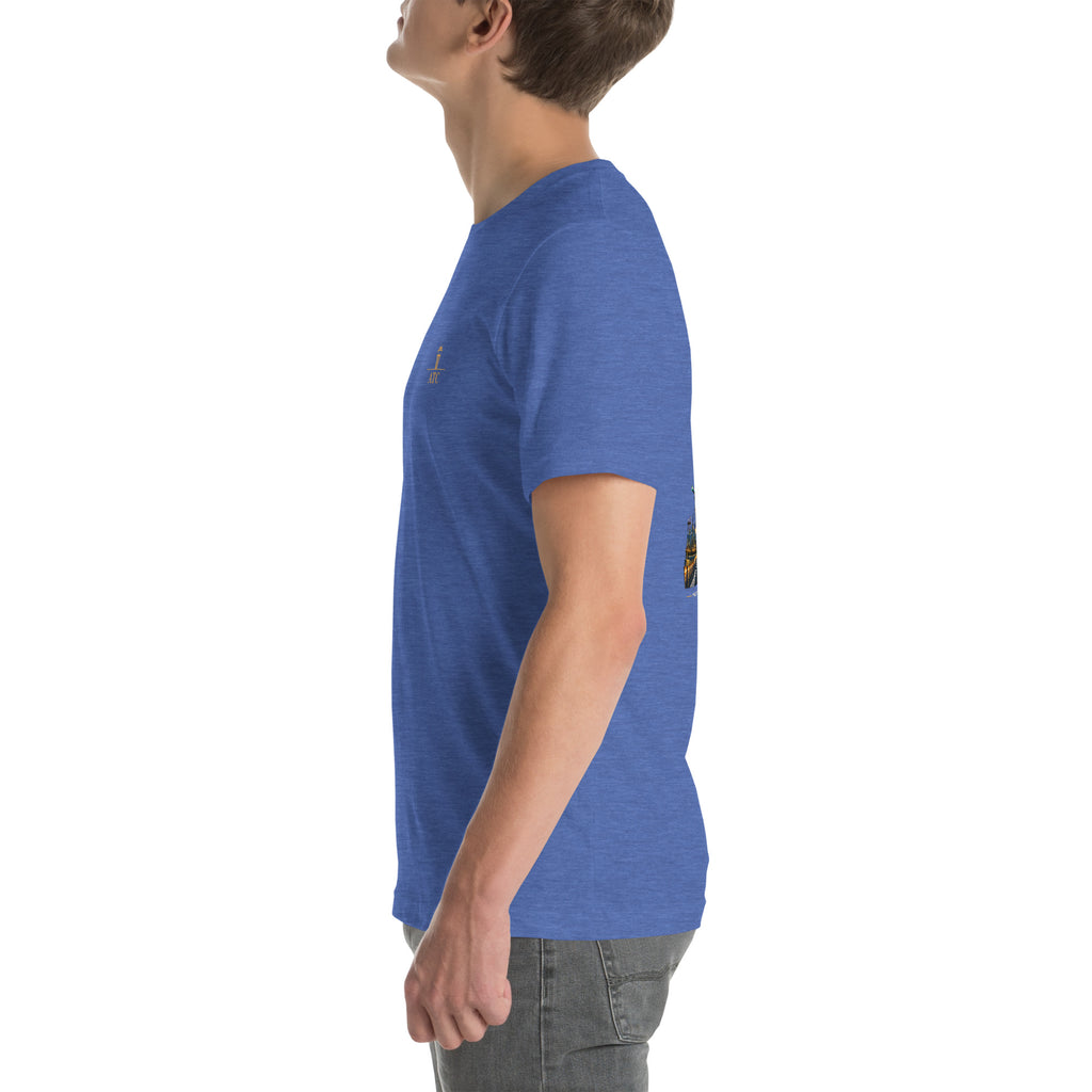 Air traffic control t-shirt Night Shift Edition – vintage tower, radar and short-final back print