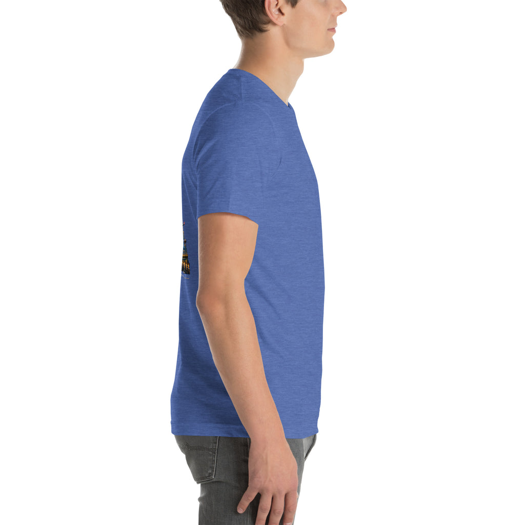 Air traffic control t-shirt Night Shift Edition – vintage tower, radar and short-final back print