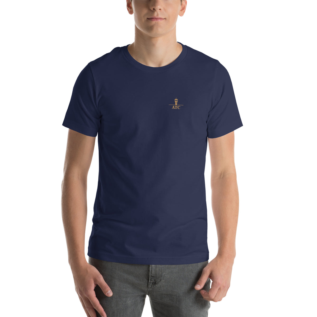 Air traffic control t-shirt Night Shift Edition – vintage tower, radar and short-final back print