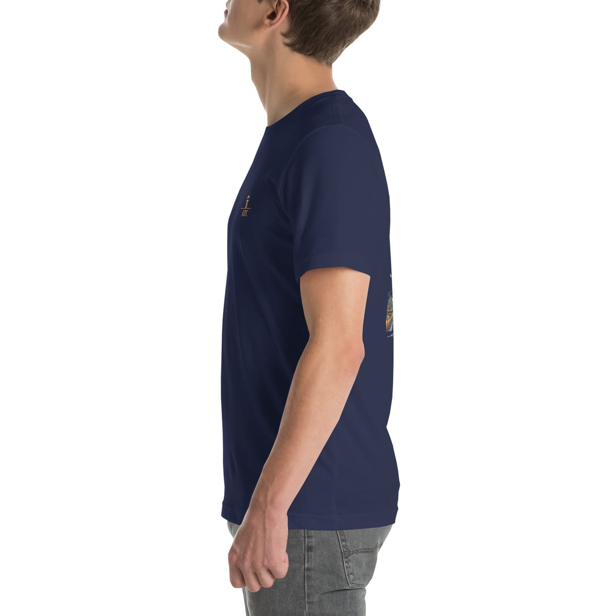 Air traffic control t-shirt Night Shift Edition – vintage tower, radar and short-final back print